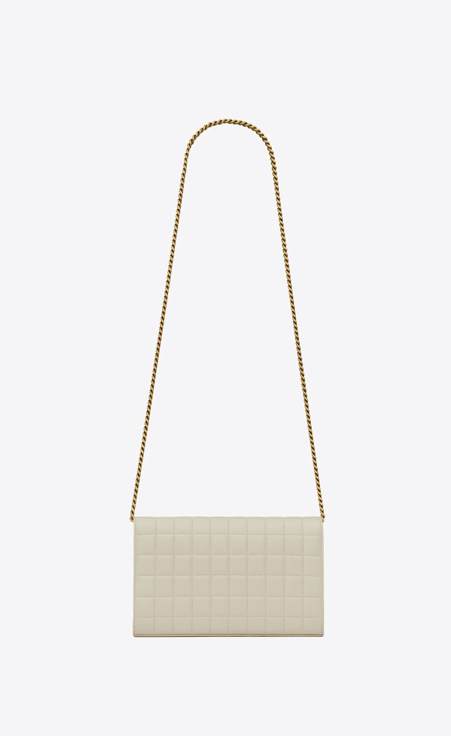 SAINT LAURENT LAMBSKIN CASSANDRE CHAIN WALLET