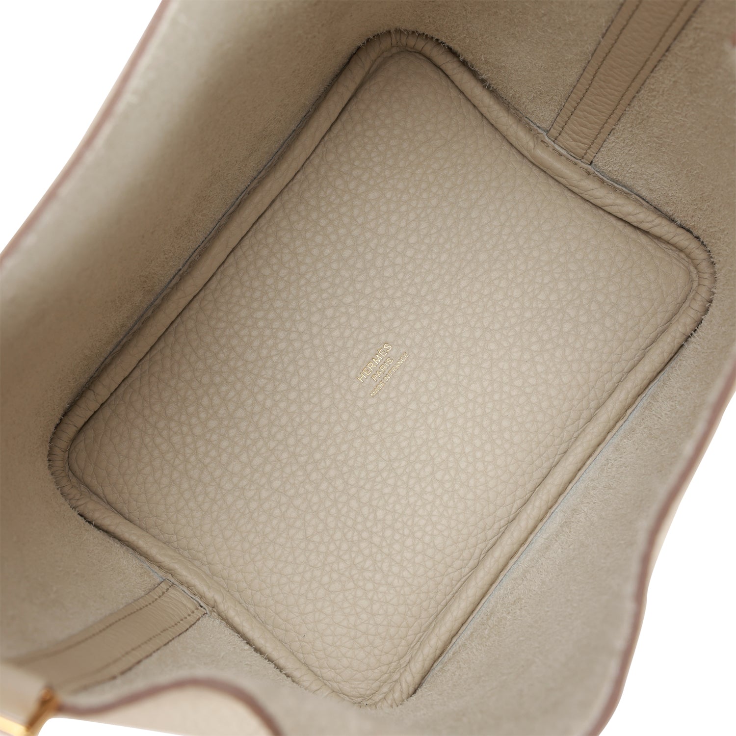 HERMES Picotin Lock 18 Beton Clemence Gold Hardware