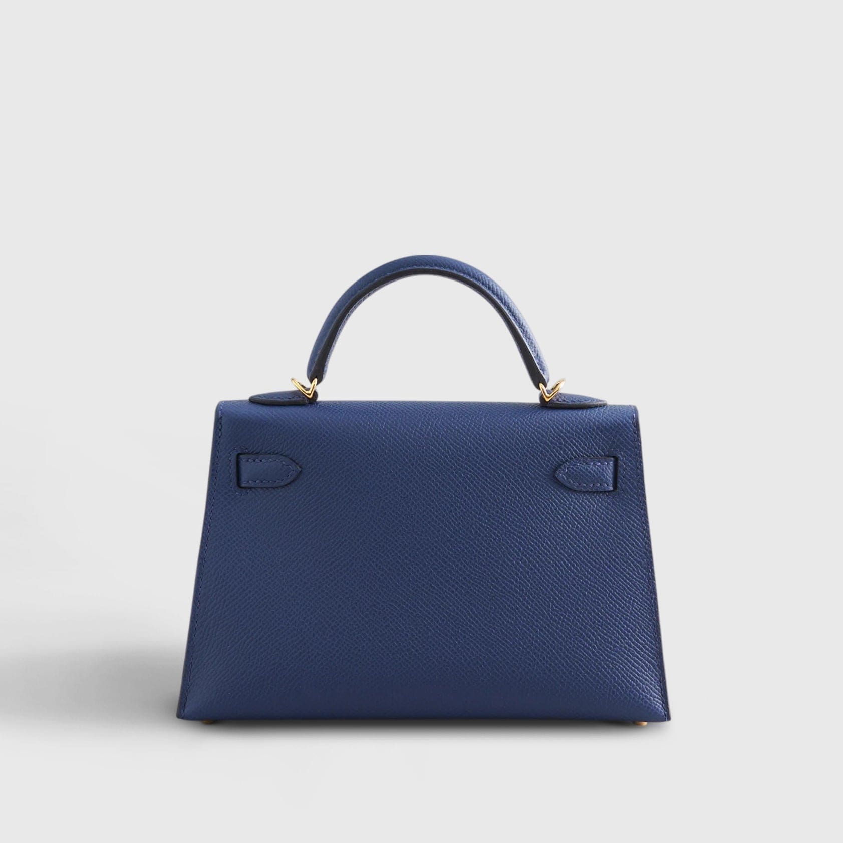 HERMES Kelly Mini Epsom Blue Navy Gold Hardware