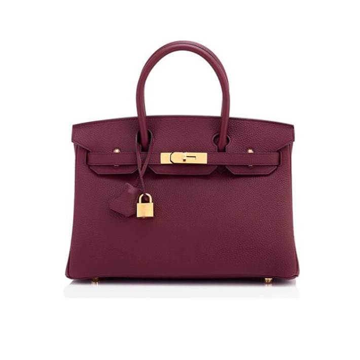 HERMES BIRKIN BAG 25 (Garnet red）