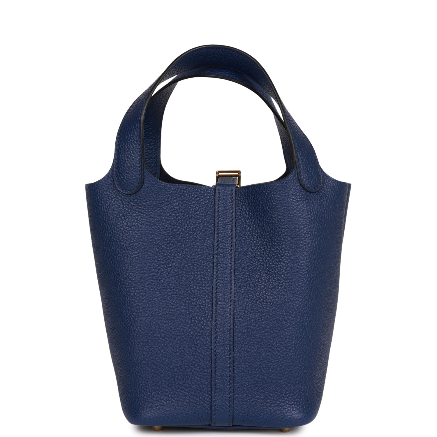 HERMES Picotin Lock 18 Bleu Saphir Maurice Gold Hardware