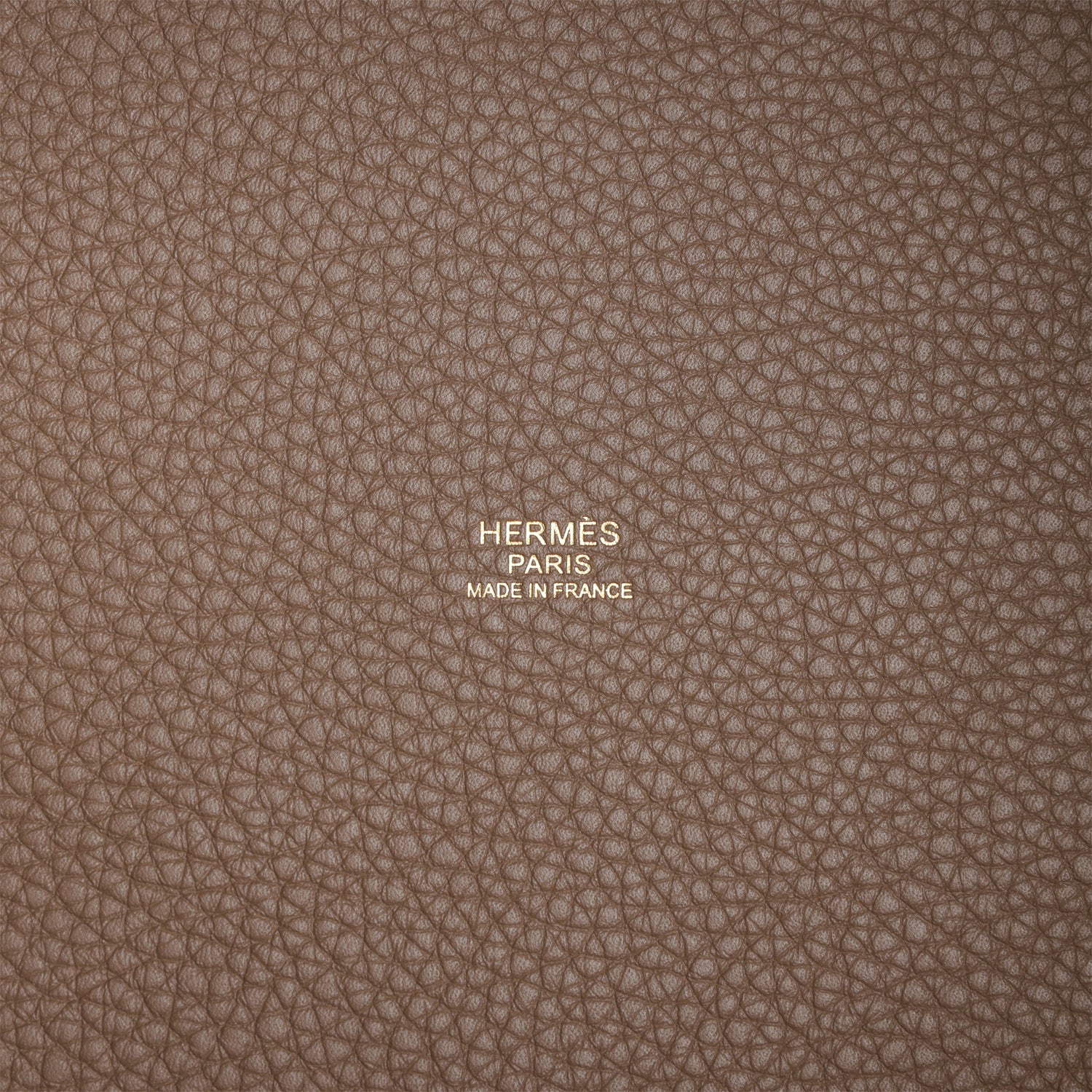 HERMES Picotin Lock 22 Etoupe Clemence Gold Hardware