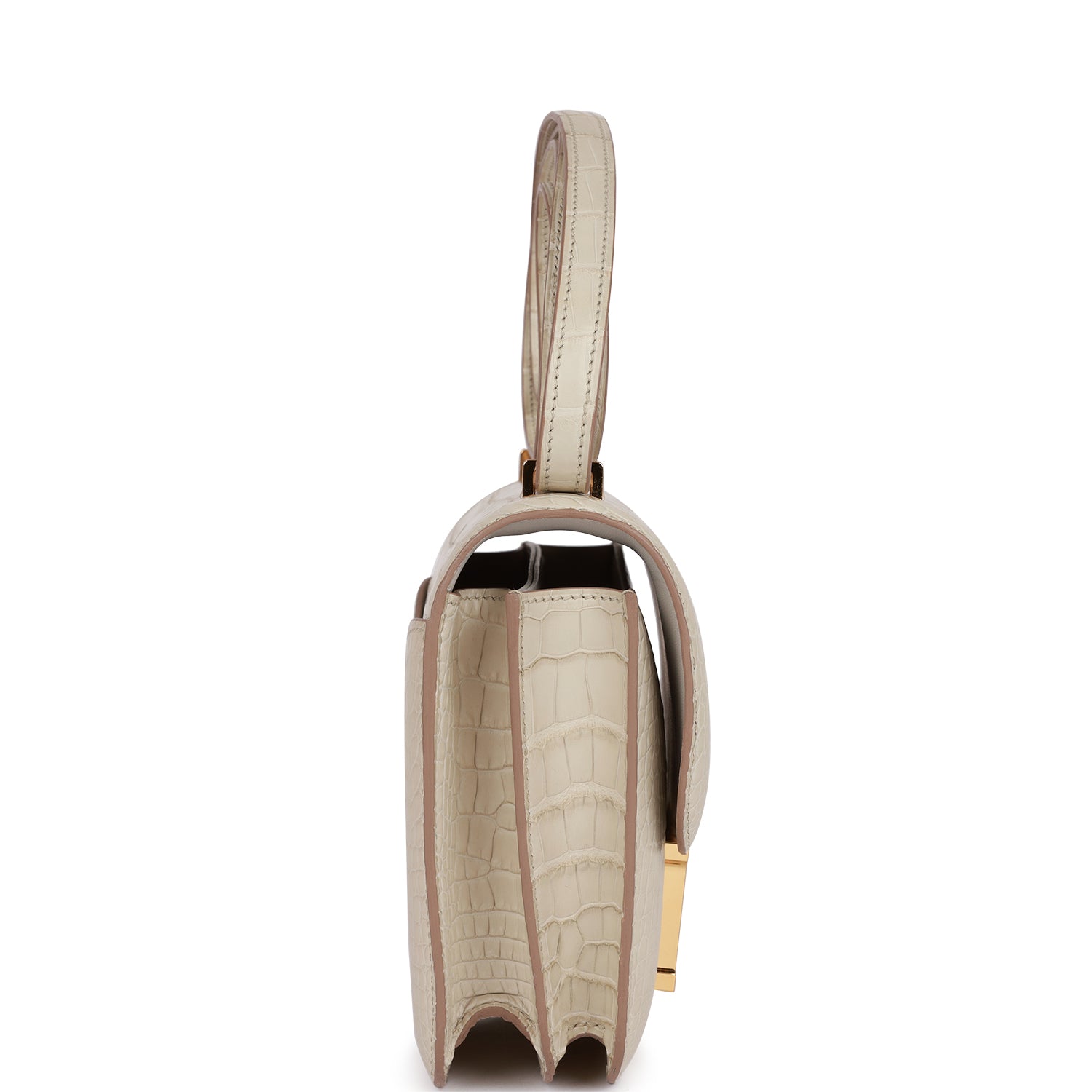 HERMES Constance 18 Beton Matte Alligator Gold Hardware