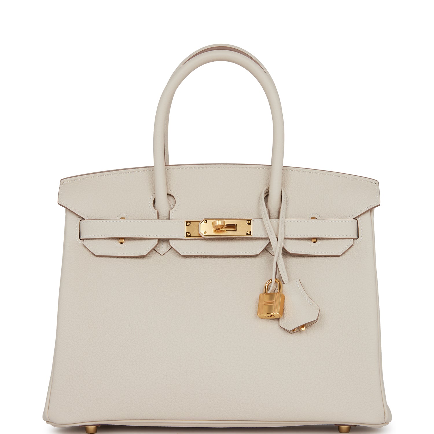 HERMES Birkin 30 Craie Togo Gold Hardware