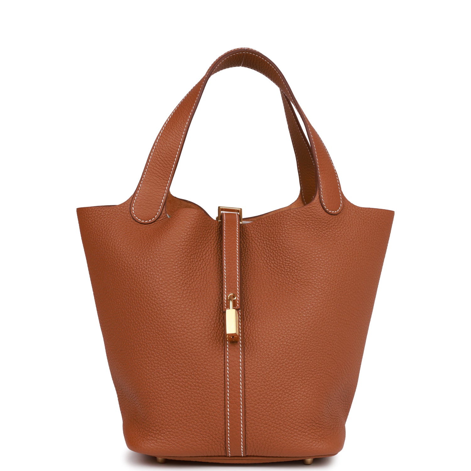 HERMES Picotin Lock 22 Gold Clemence Gold Hardware