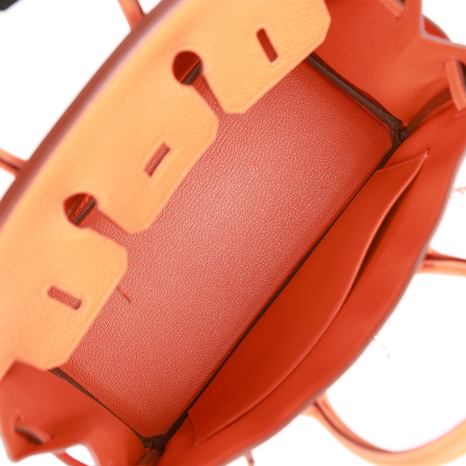 HERMES Birkin 25 Orange Togo Palladium Hardware