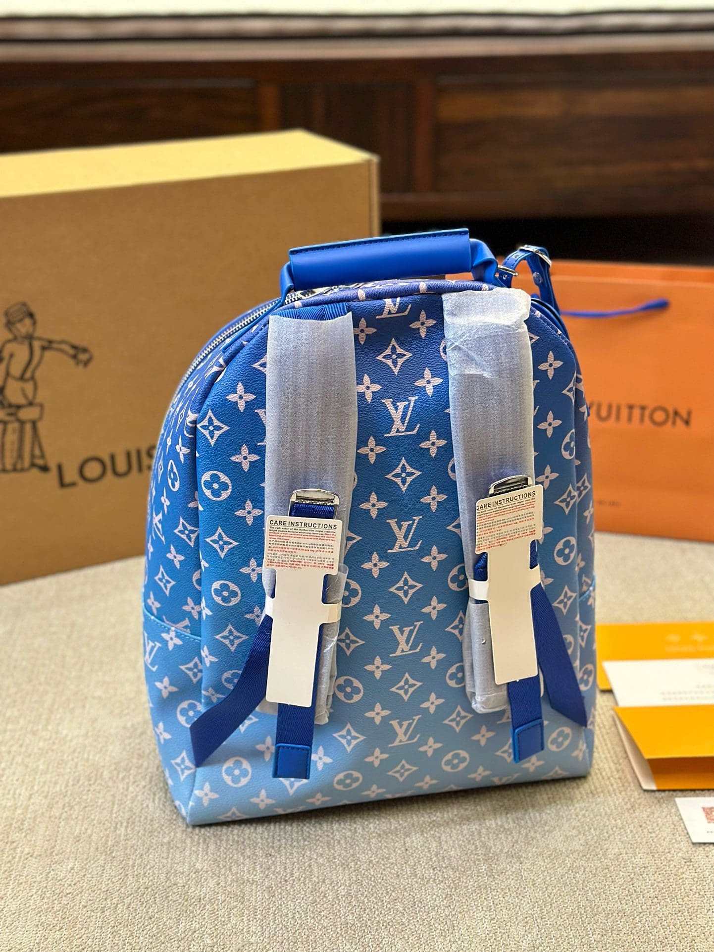 Louis Vuitton Backpack Multipocket Clouds Monogram Blue M45441