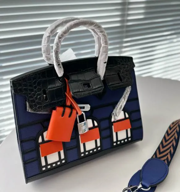 HERMÈS LIMITED EDITION MATTE ALLIGATOR NIGHT BIRKIN FAUBOURG 20 HANDBAG IN DEEP BLUE, BLUE MARINE