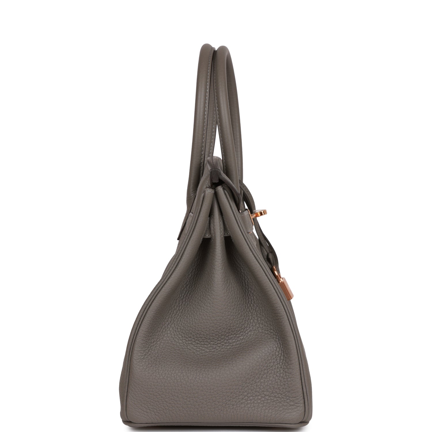 HERMES Birkin 30 Gris Meyer Togo Rose Gold Hardware