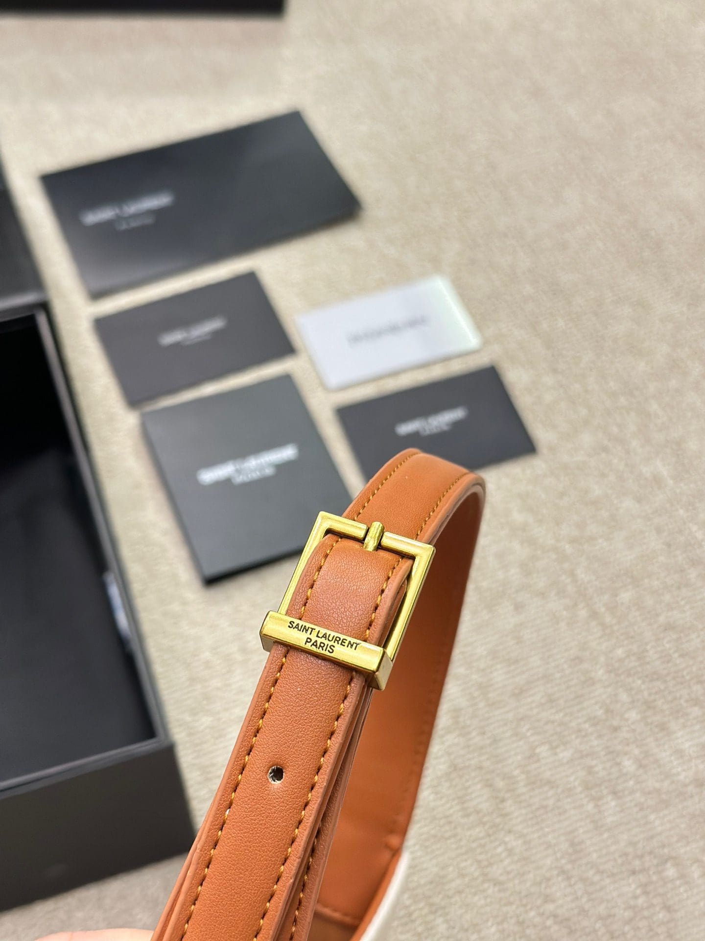 SAINT LAURENT LE 5 ?? 7 IN CANVAS AND LEATHER