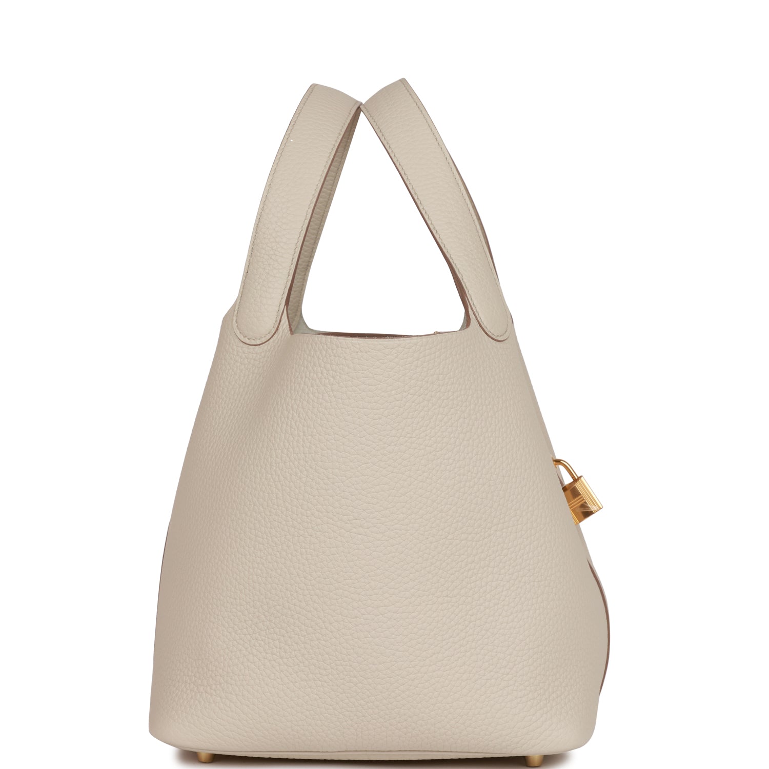 HERMES Picotin Lock 22 Beton Clemence Gold Hardware