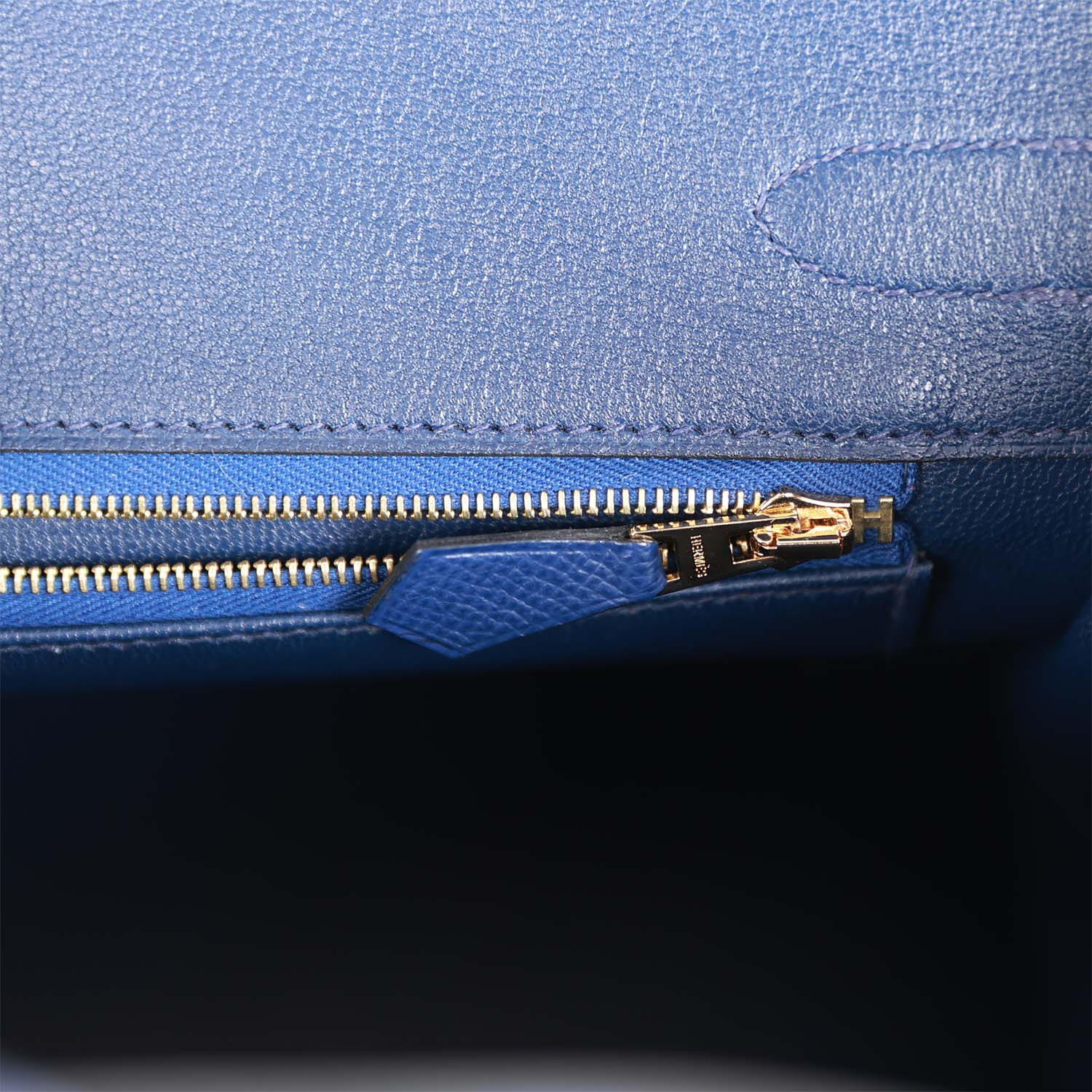 HERMES Birkin 30 Bleu Saphir Epsom Gold Hardware