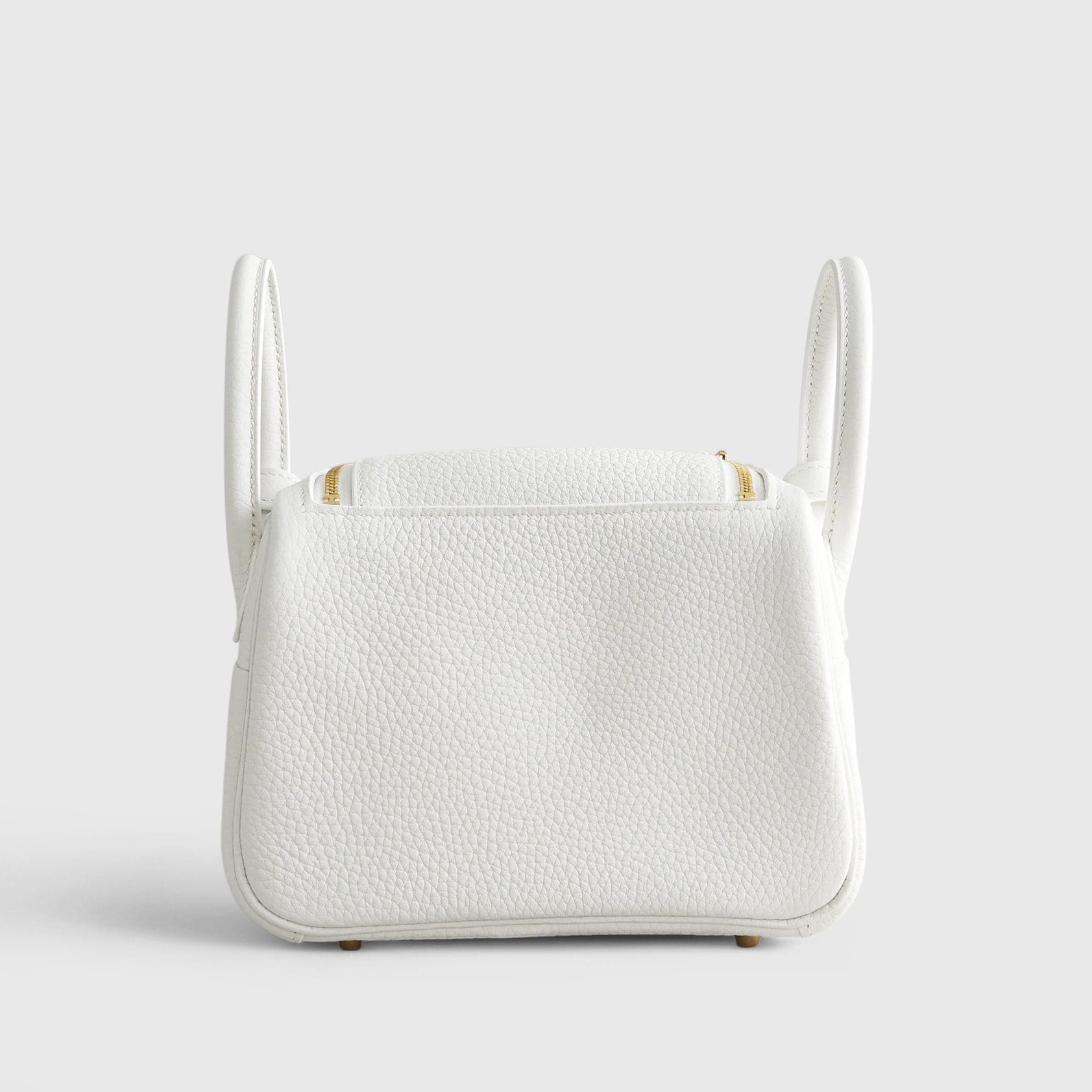 HERMES Lindy 20 Calfskin New White Gold Hardware