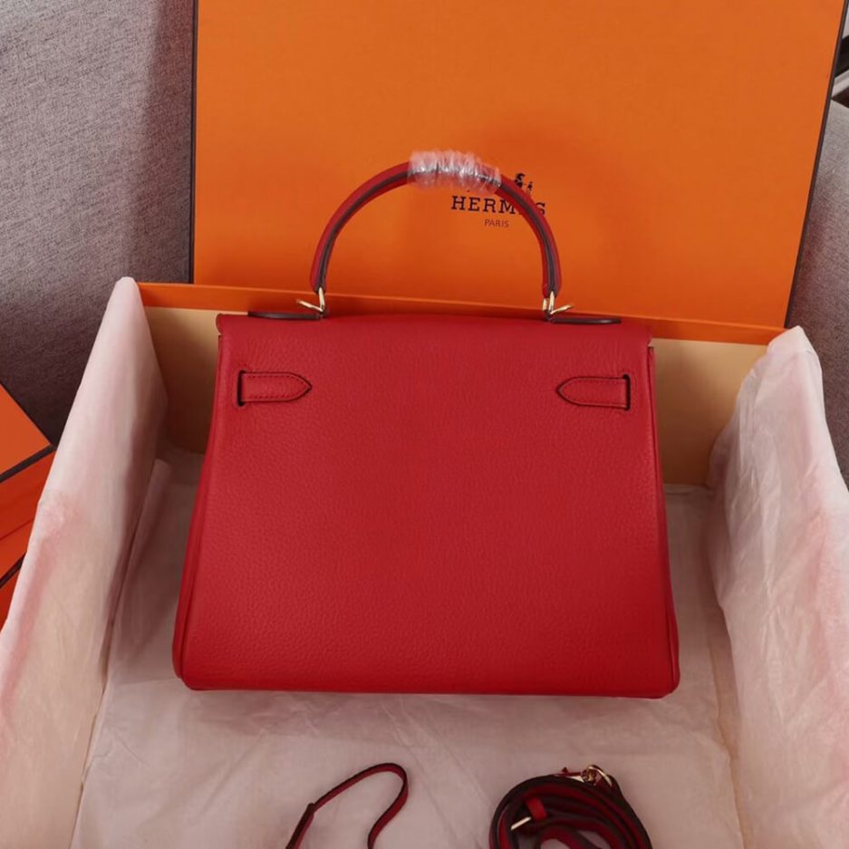 Hermes Kelly 28 （ red ）
