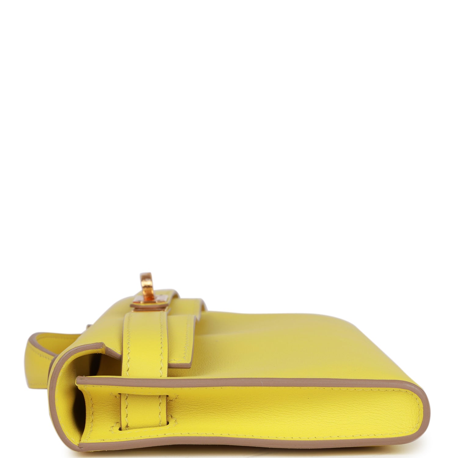 HERMES Kelly Cut Lime Swift Gold Hardware