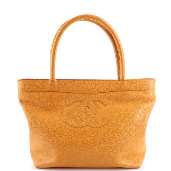 CHANEL Vintage Open Tote Caviar Small