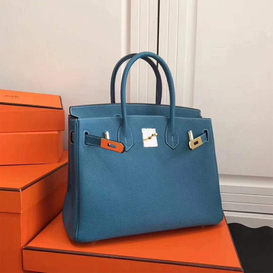 HERMES BIRKIN BAG 30（Macaron Blue）