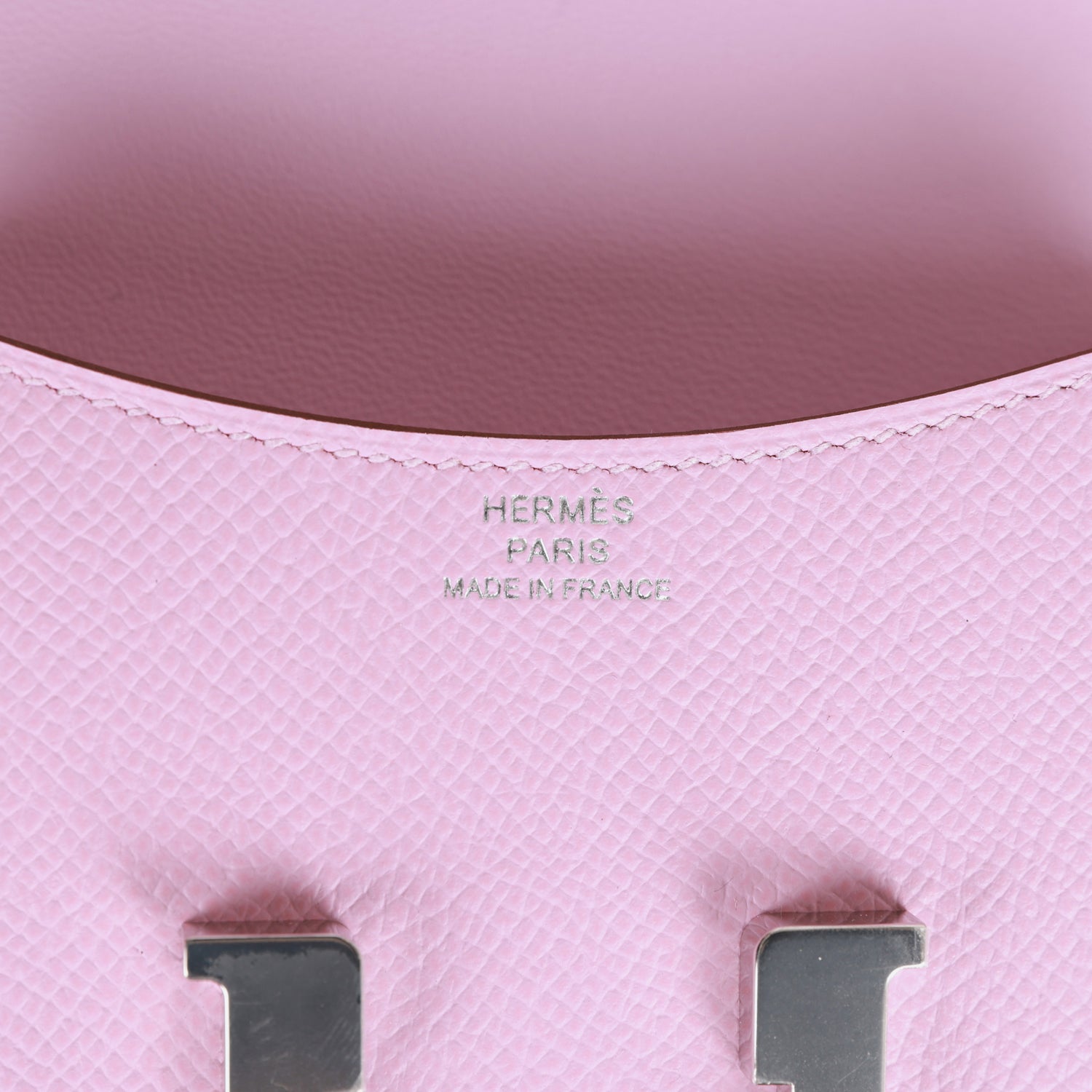 HERMES Constance Slim Wallet Mauve Syestre Epsom Palladium Hardware