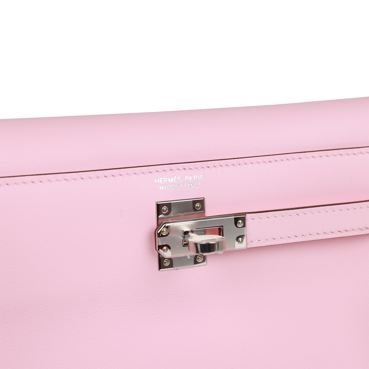 HERMES Kelly Danse Rose Sakura Swift Palladium Hardware
