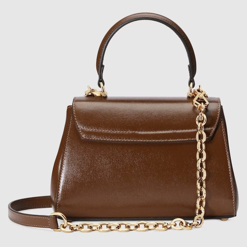 GUCCI HORSEBIT 1955 MINI BAG??BROWN??