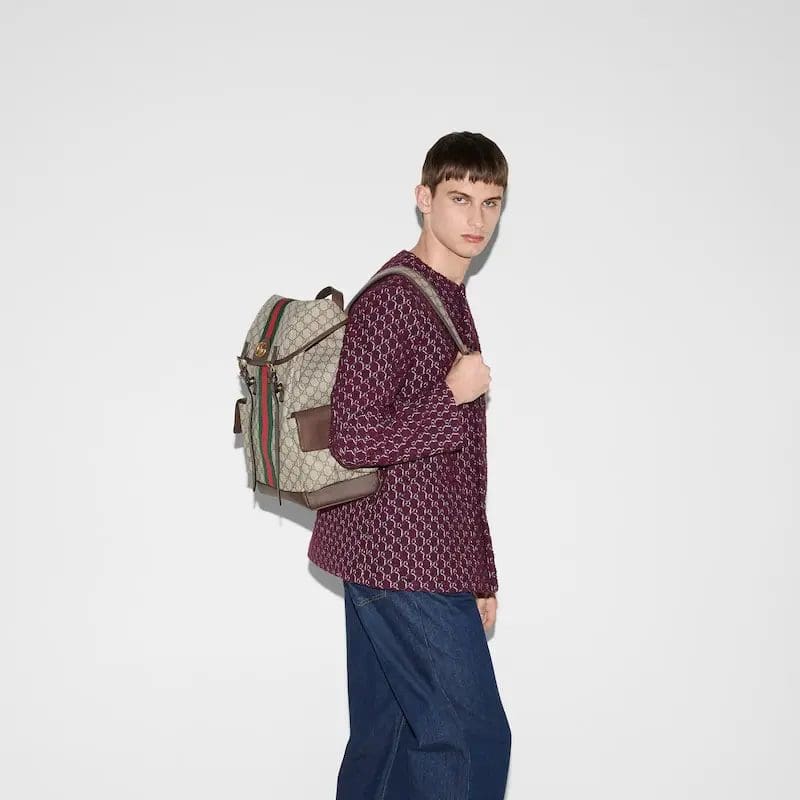 GUCCI OPHIDIA MEDIUM GG BACKPACK
