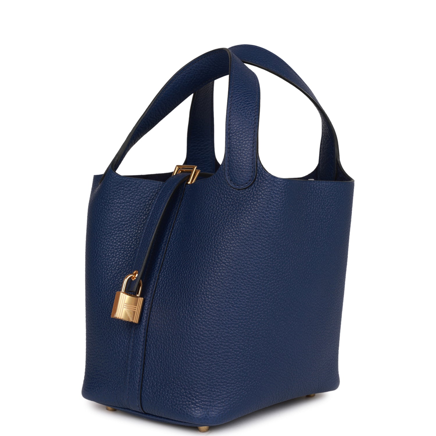 HERMES Picotin Lock 18 Bleu Saphir Maurice Gold Hardware