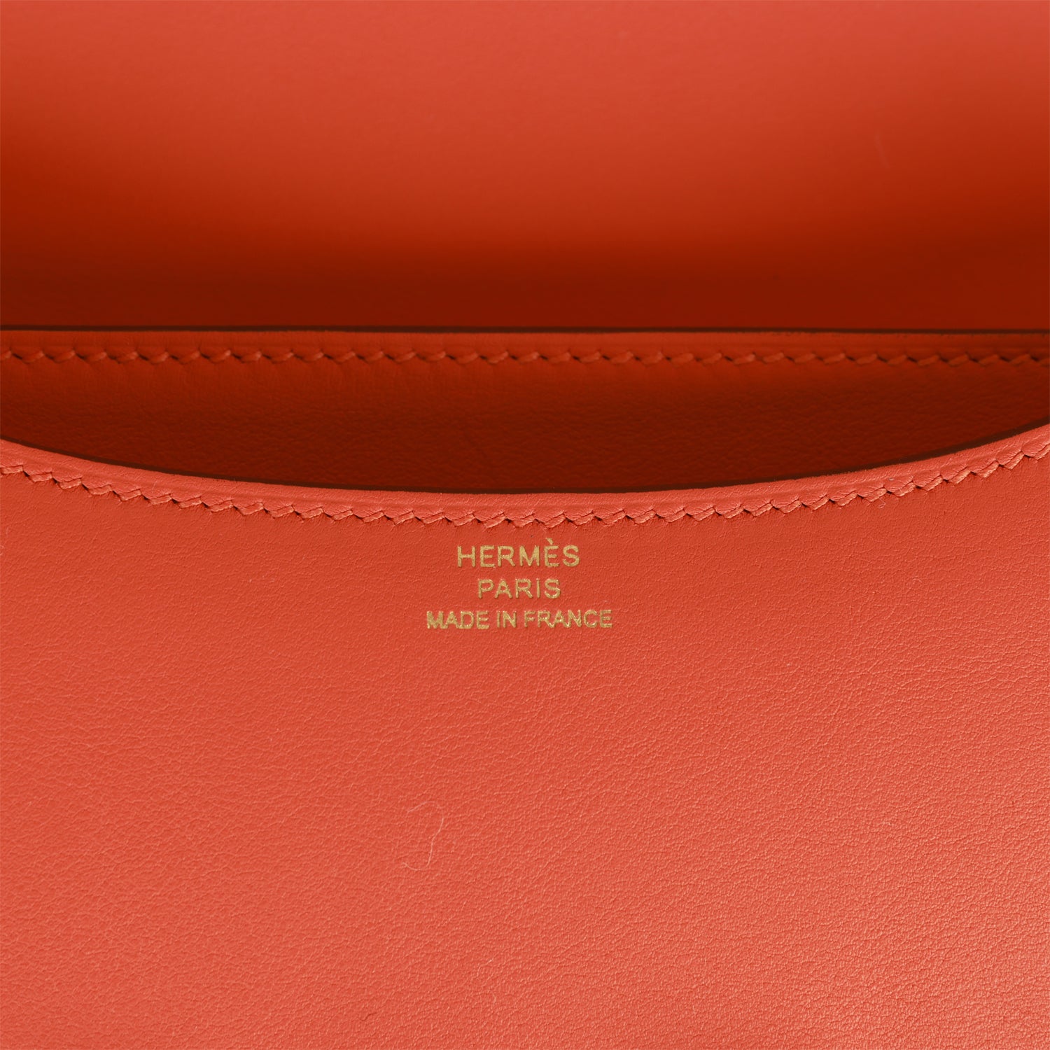 HERMES Constance 18 Orange Swift Gold Hardware