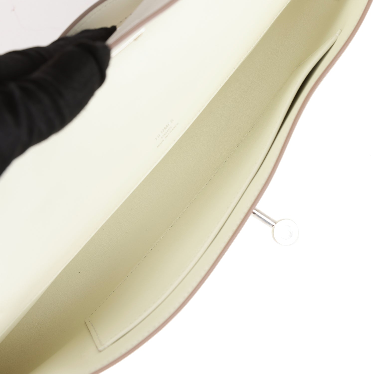 HERMES Kelly Cut Mushroom Swift Palladium Hardware