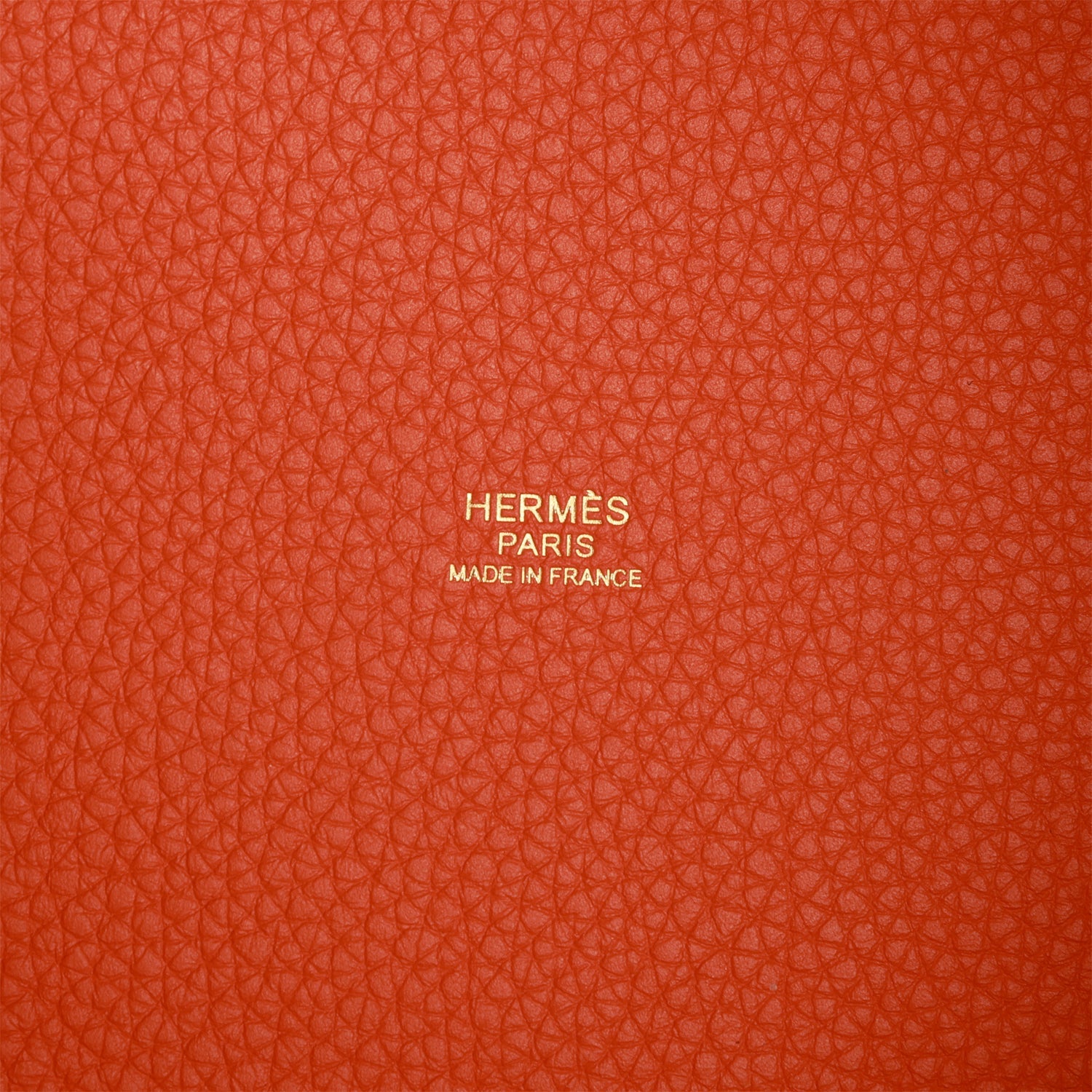 HERMES Picotin Lock 18 Orange Clemence Gold Hardware