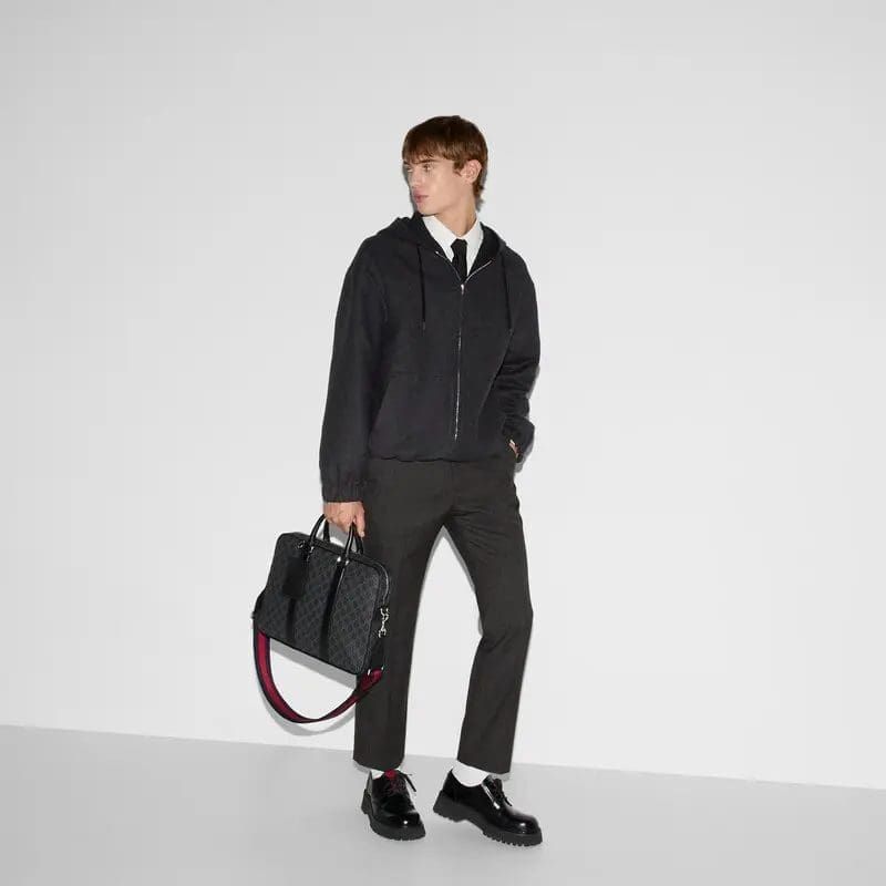 GUCCI BRIEFCASE WITH SHOULDER STRAP