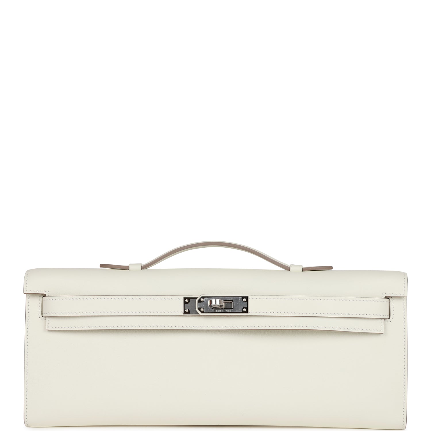 HERMES Kelly Cut Mushroom Swift Palladium Hardware