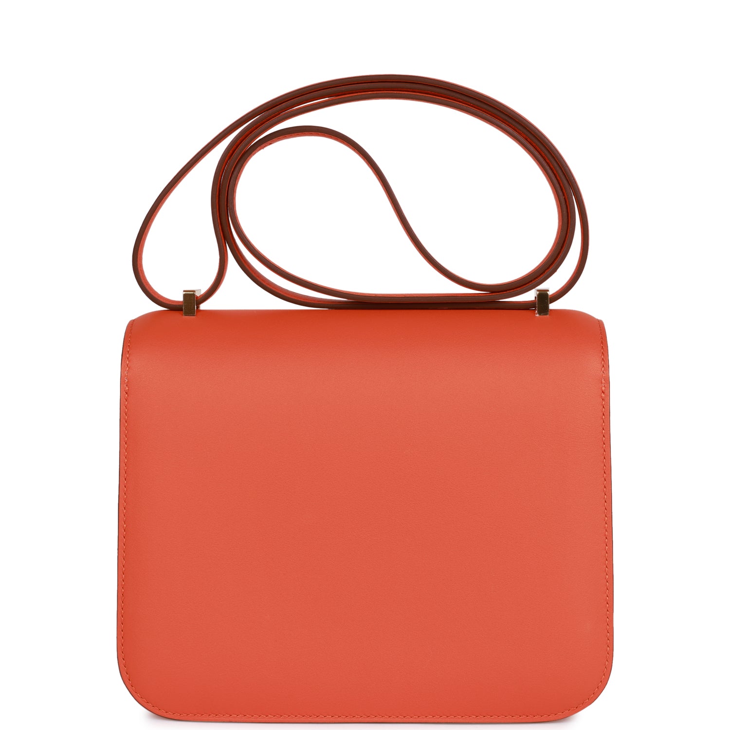 HERMES Constance 18 Orange Swift Gold Hardware