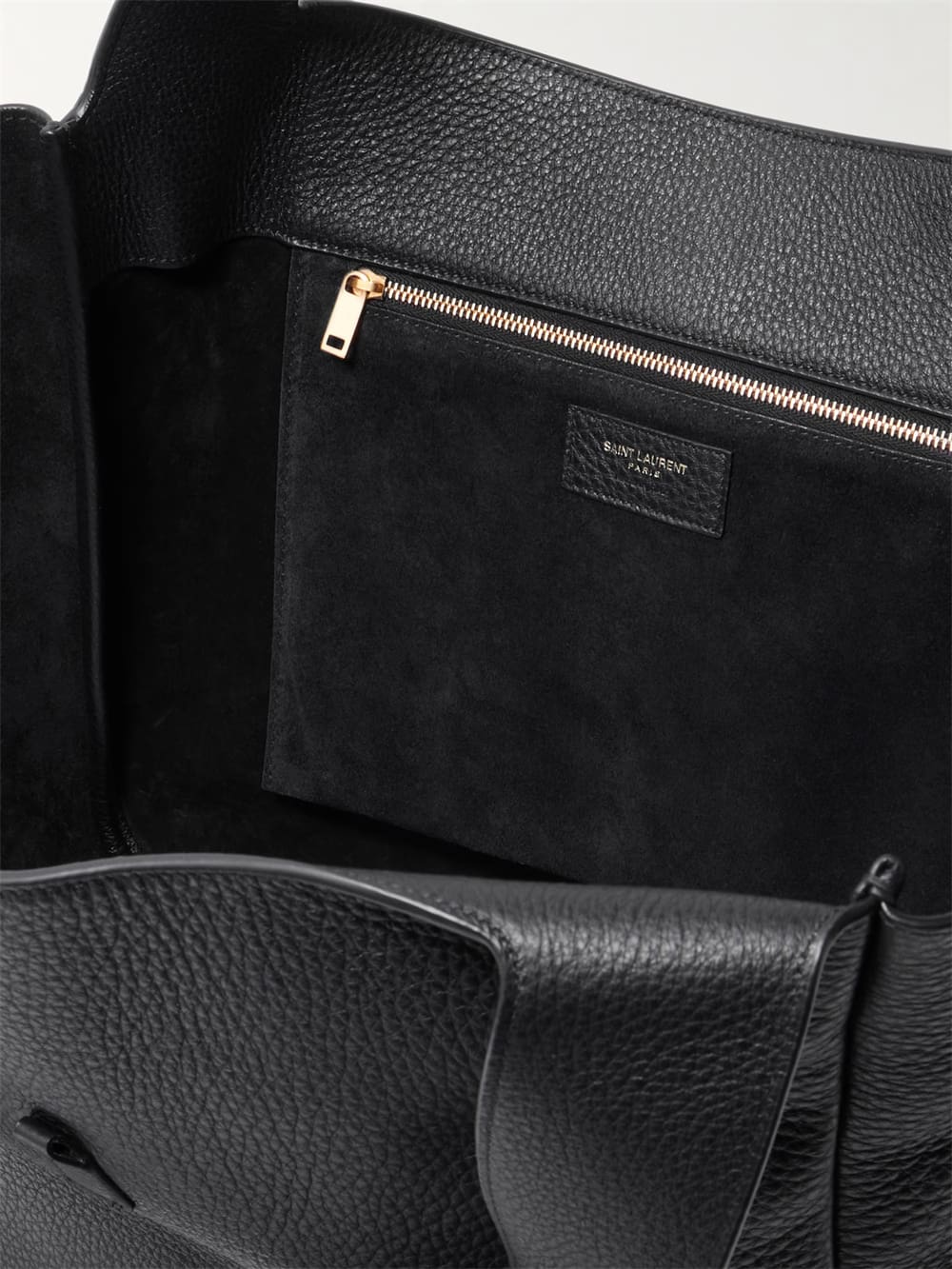 SAINT LAURENT Le 5 ?? 7 Bea textured-leather tote