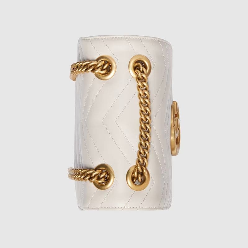 GUCCI MARMONT MINI SHOULDER BAG (White)