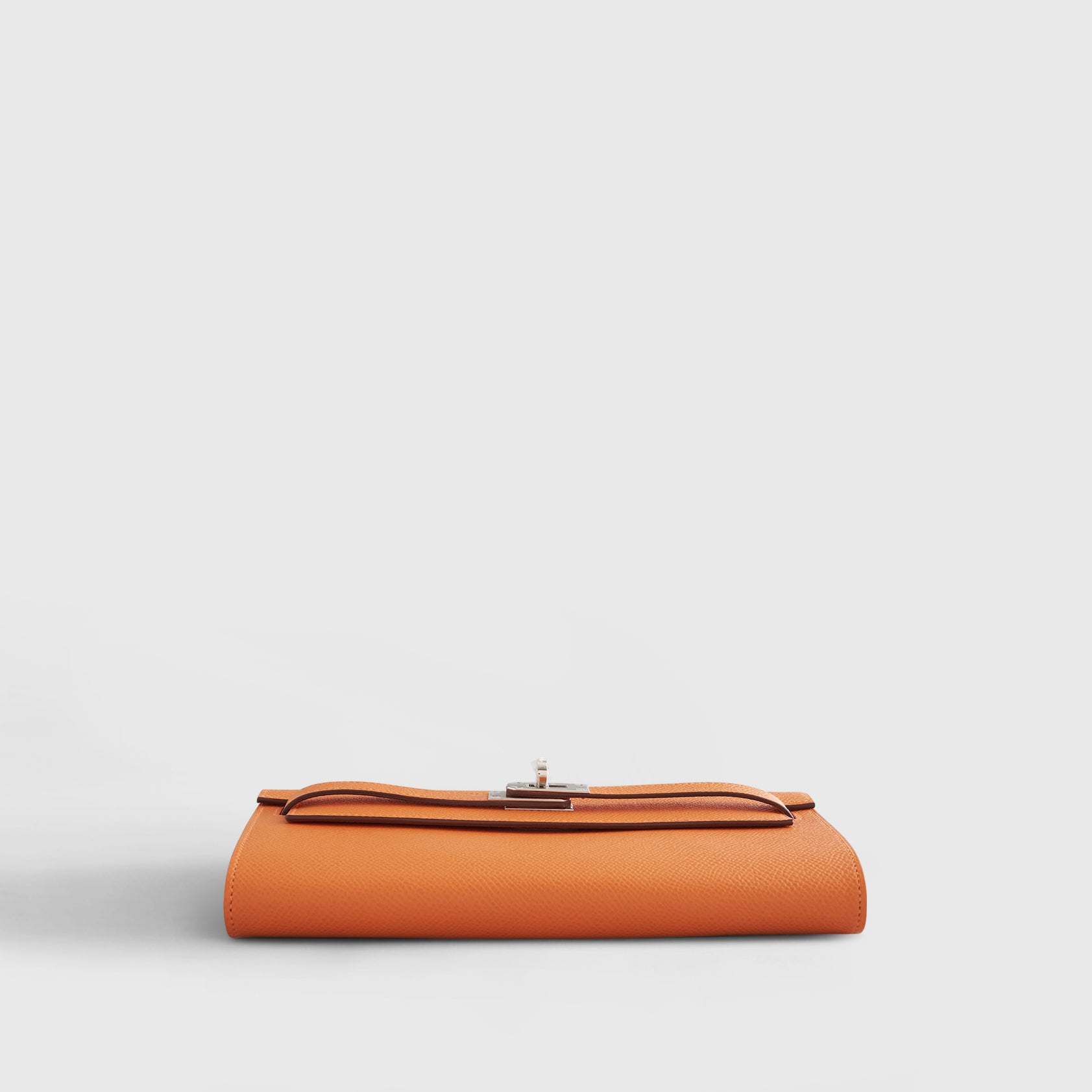 HERMES Kelly To Go Epsom Orange Palladium Hardware