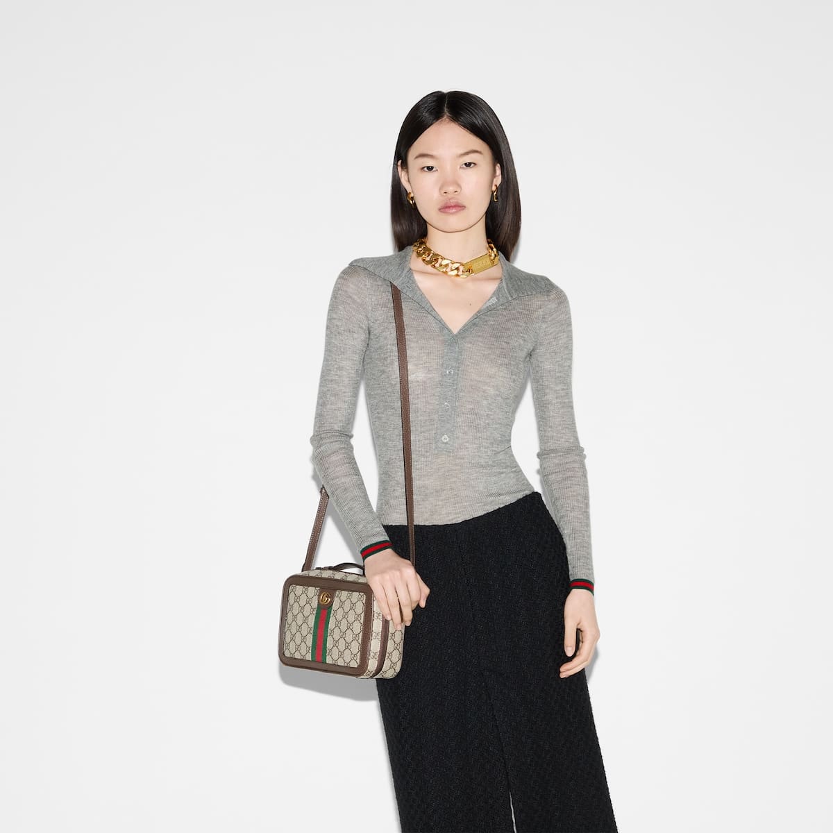 GUCCI Ophidia small crossbody bag with Web