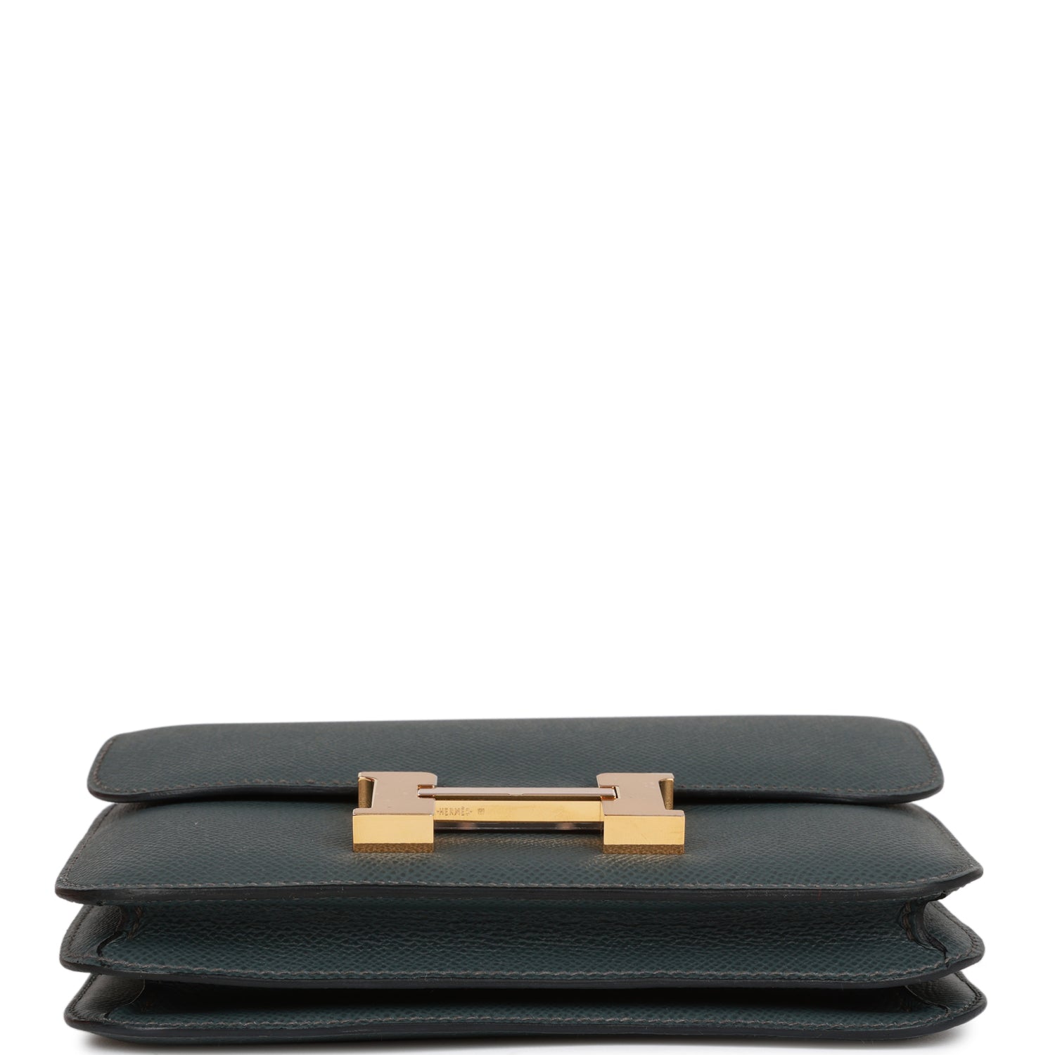 HERMES Constance 18 Bleu Orage Epsom Gold Hardware