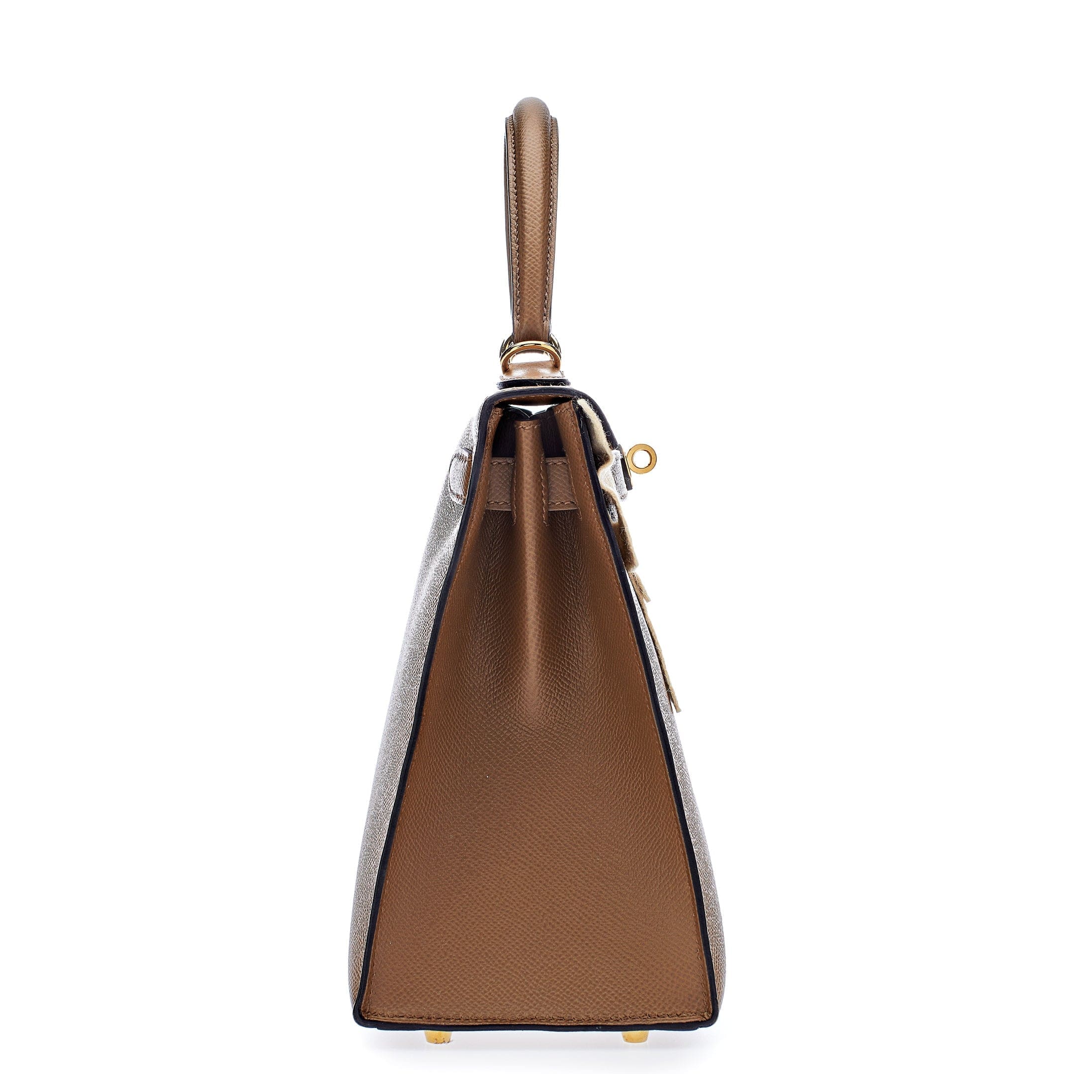 HERMES Kelly 28 Gold Epsom Gold Hardware