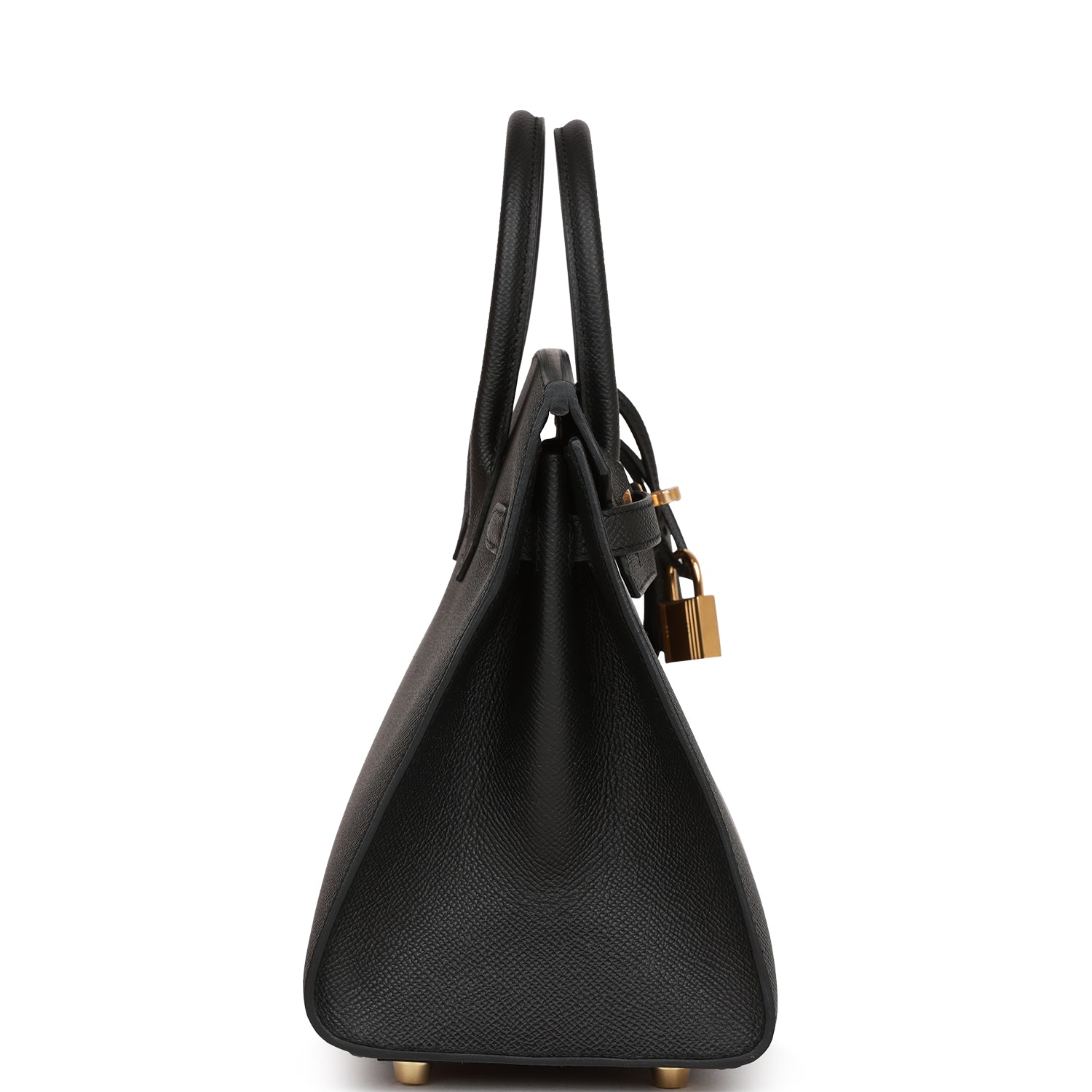 HERMES Birkin Sellier 25 Black Epsom Gold Hardware