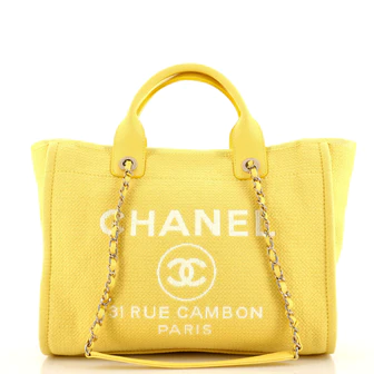 CHANEL Deauville NM Tote Mixed Fibers Small