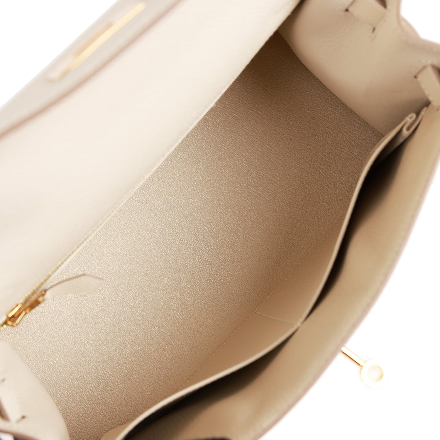 HERMES Craie Epsom Sellier Kelly 28cm Gold Hardware