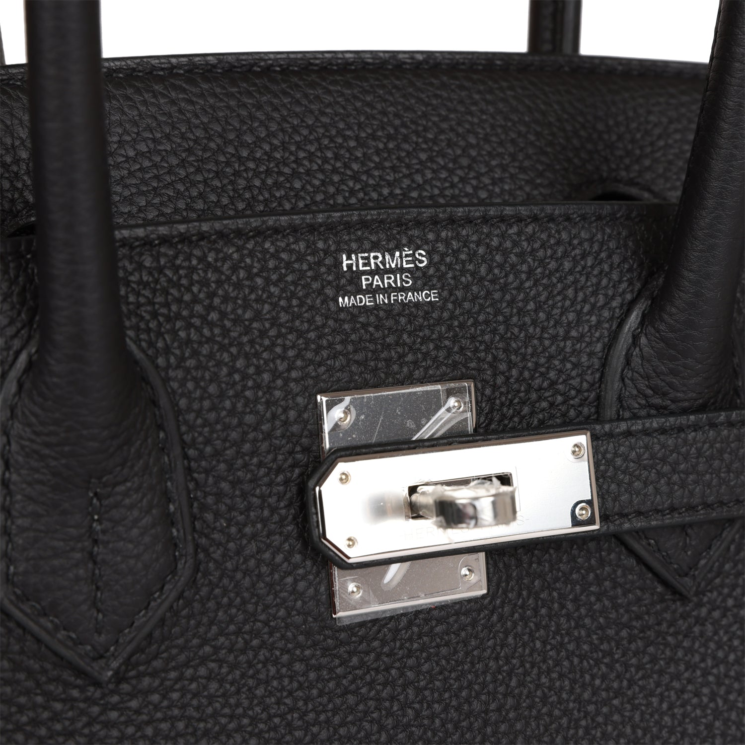 HERMES Birkin 30 Black Togo Palladium Hardware