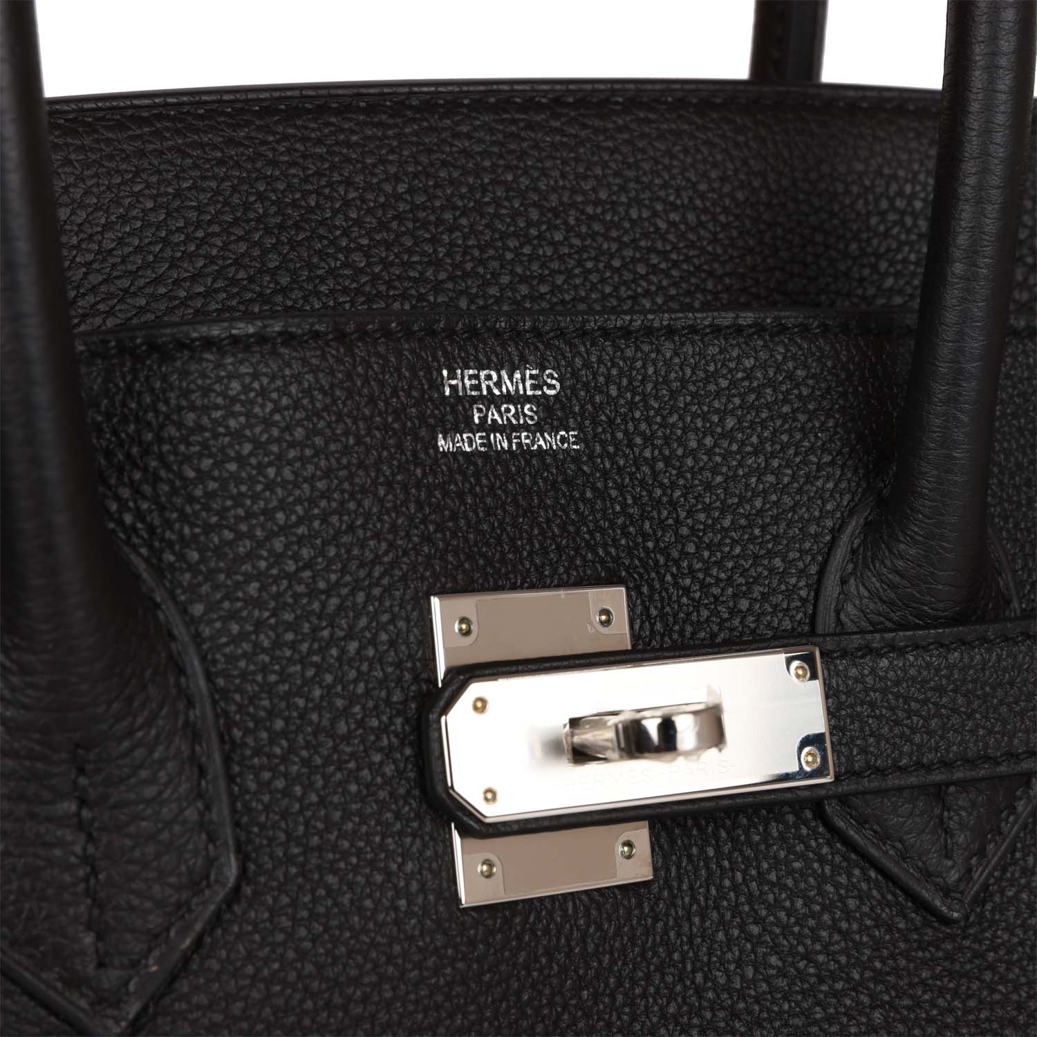 HERMES Birkin 35 Black Togo Palladium Hardware