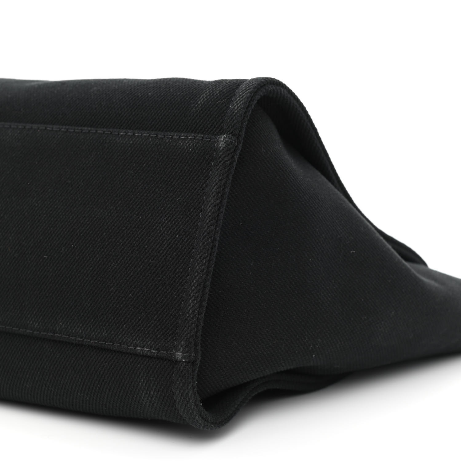 CHANEL Canvas Pearl Medium Deauville Tote Black