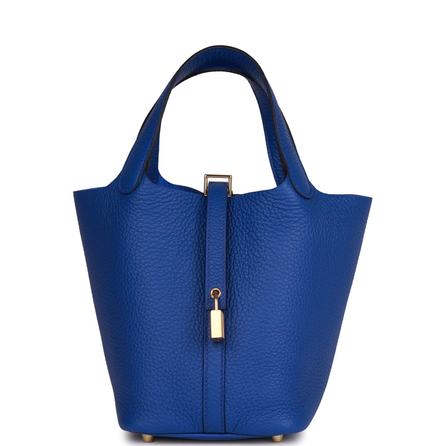 Hermes Picotin Lock 18 Bleu Saphir Maurice Palladium Hardware