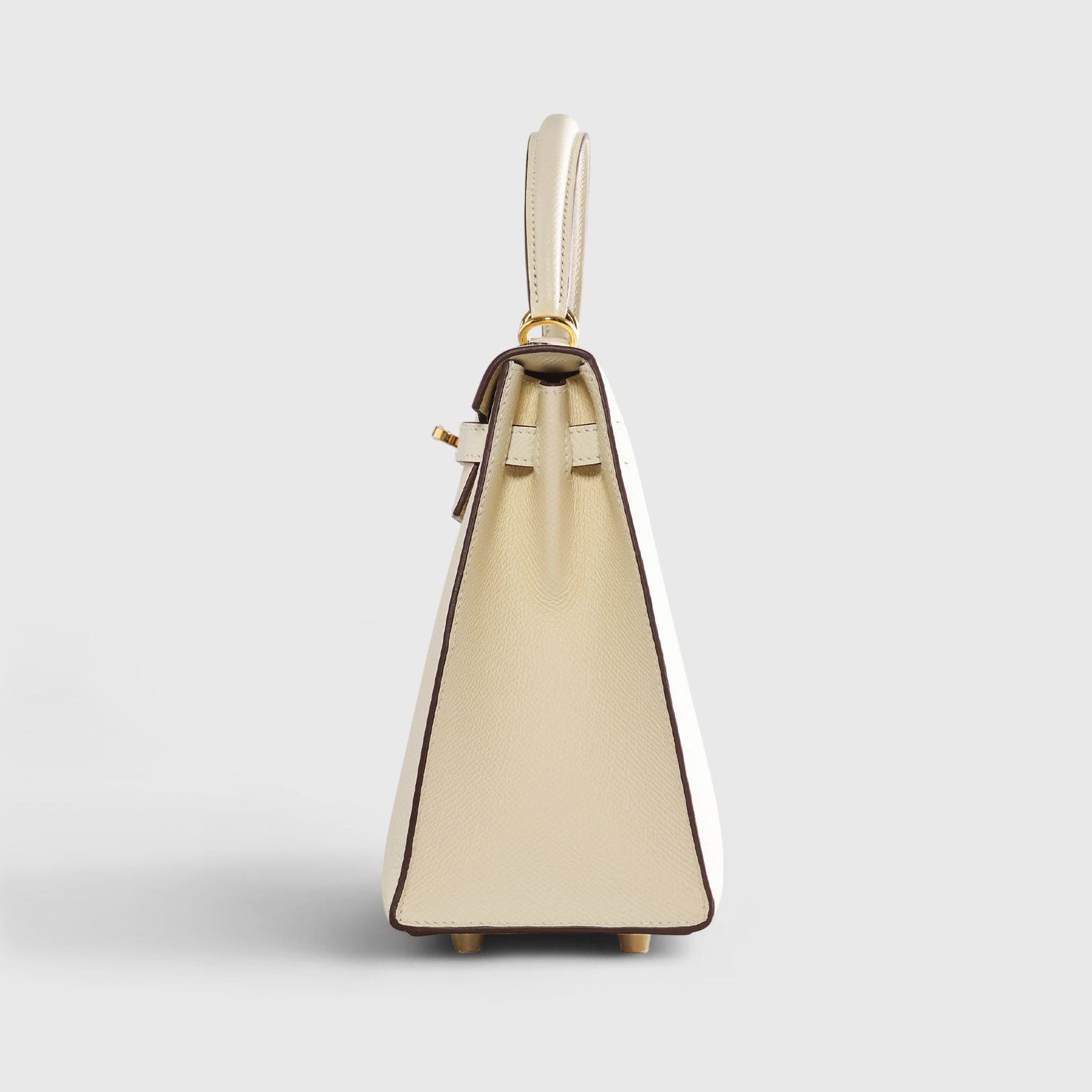 HERMES Kelly 25 Epsom Nata Sellier Gold Hardware