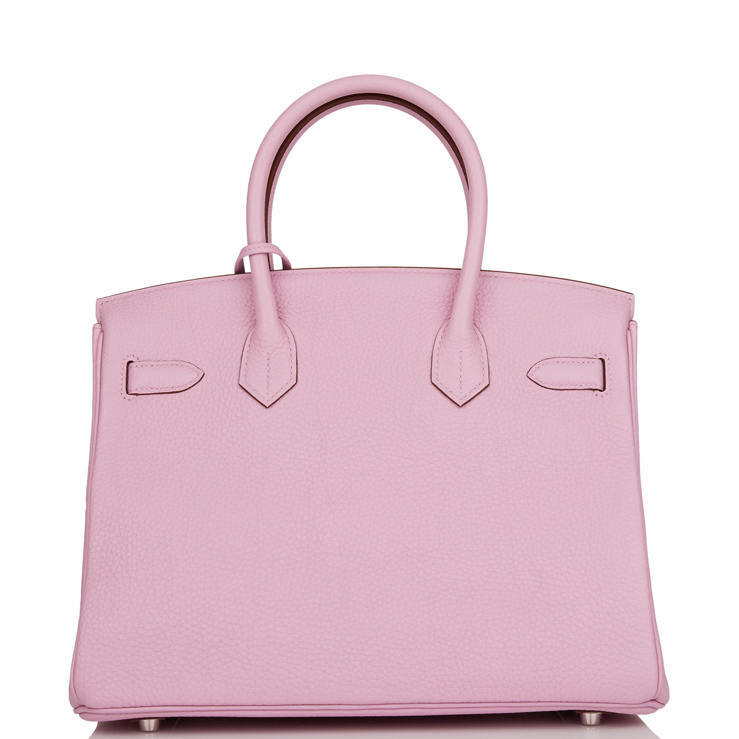 HERMES Birkin 30 Mauve Syestre Clemence Palladium Hardware
