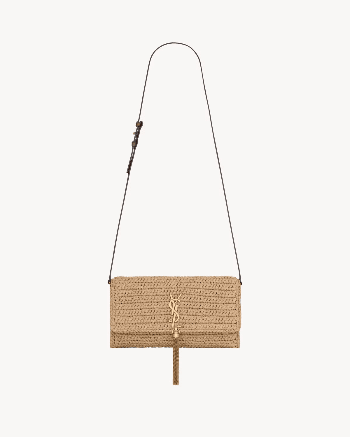 Saint Laurent kate 99 tassel in raffia