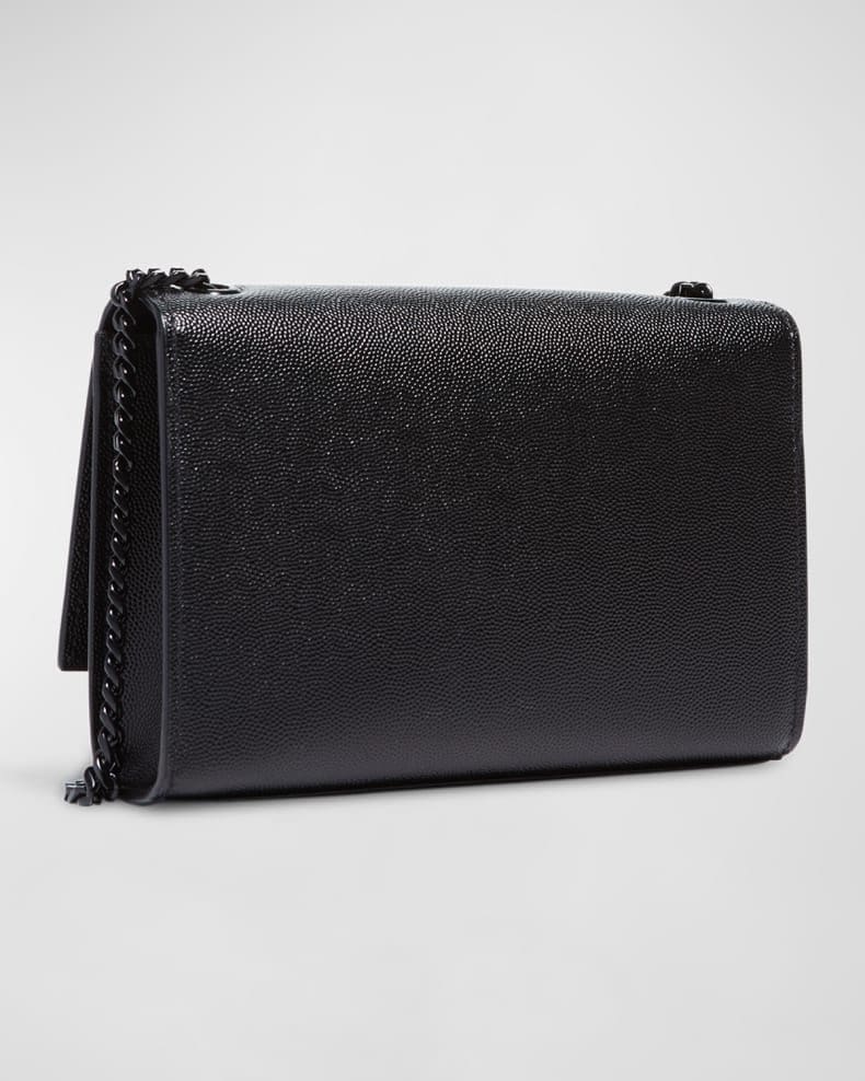 Saint Laurent Kate Small YSL Crossbody Bag in Grained Leather