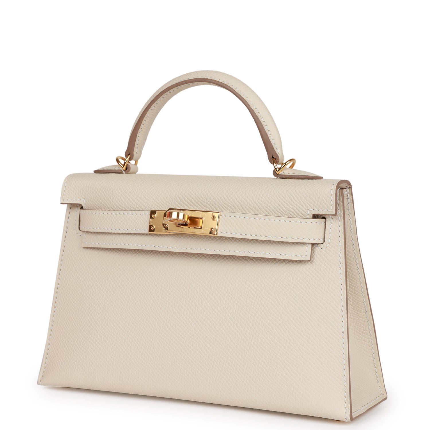 HERMES Kelly Sellier 20 Craie Epsom Gold Hardware